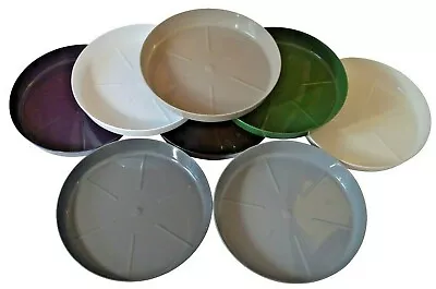 £1.99 • Buy Round Small Medium Large Plastic Plant Pot Saucer Water Tray Base Flowerpot Tray