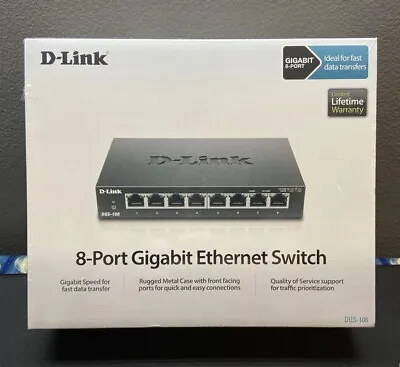 D-Link DGS (DGS-108) 8-Ports External Switch • $22.99