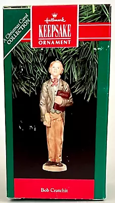 Vintage 1991 Hallmark Ornament Bob Crachit Dickens A Christmas Carol Porcelain • $11.99