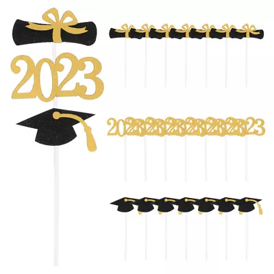  24 Pcs Paper 2023 Graduation Visa Insertion Wedding Decorations • £8.38