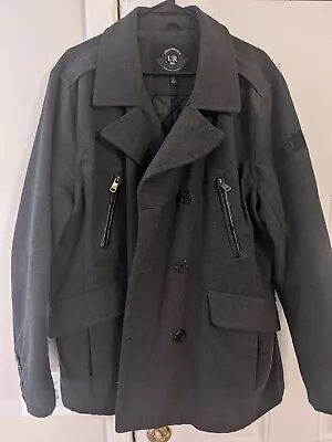 Men's Urban Republic Gray Pea Coat Wool Size XL • $30