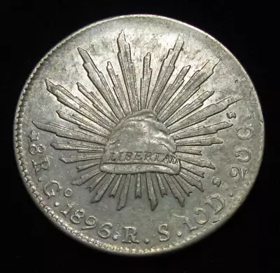 ZALDI2010 - Mexico 8 Reales 1896 Go. Silver • $190.71