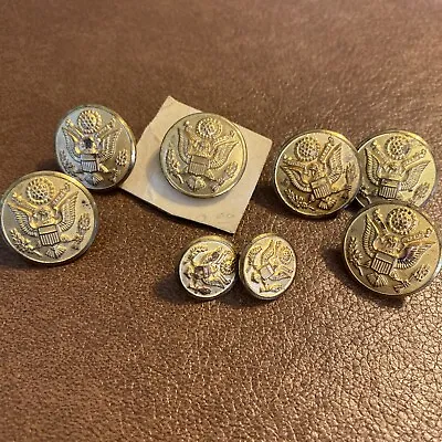 Vintage Military Buttons Waterbury Lot • $9.99