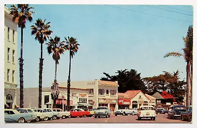 California La Jolla Street Cars Shops Postcard Chrome • $5.95