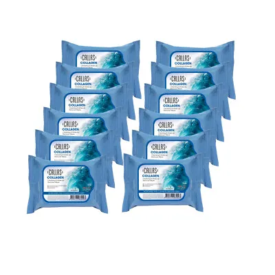 Callas Collagen Cleansing & Make Up Remover Wipes *New* X (12 Pack) [US] • $24