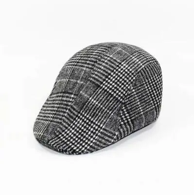 Newsboy Ivy Ascot Cabbie Gatsby Hat Cap Plaid Wool Herringbone Golf Driving • $9.99