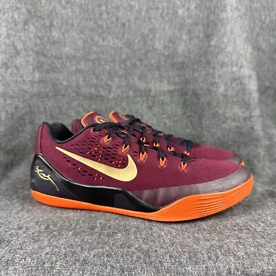 Nike Kobe 9 IX EM Men Shoes Size 10.5 Low 2014 Deep Garnet Hyper Crimson Mamba • $75