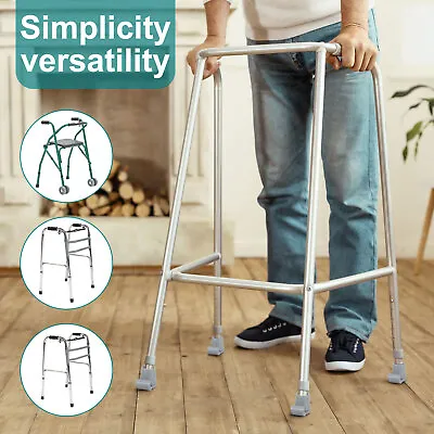 1Pair Of Folding Zimmer Walking Frame (Walker) Glides Skis Includes Ferrules ❃ • £8.71