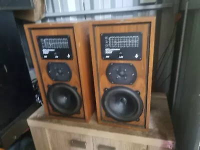 B&W DM5 Brown Bowers Wilkins Floor Standing Speakers Audiophile England • £125