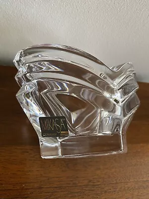 Mikasa Crystal Candle Holder Made In Germany   Gorgeous!! Excellent Condition!! • $20