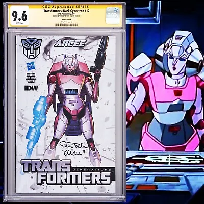 CGC SS 9.6 Transformers: Dark Cybertron #12 Variant Signed By Sue Blu G1 Arcee • $450