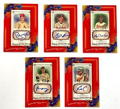 2010 Topps Allen & Ginter A&G Framed Mini Auto Autographed Lot Of 5 Rich Hill • $25