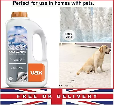 £10.49 • Buy Vax SpotWash 1L Solution For Rugs Upholstery And Carpets Use With Vax Oxy-Lift