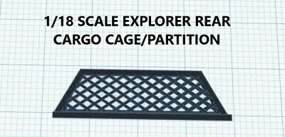 1/18 Ford Explorer Police Prisoner Cage/Partition Panel Lights Diorama Motormax • $6
