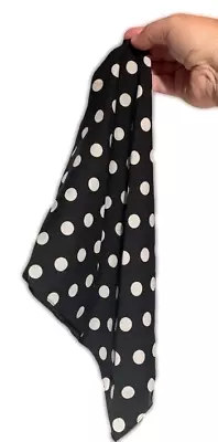 POLKA DOT SHOWER SILK White Confetti Spot Color Changing Magic Trick Black Scarf • $14.89