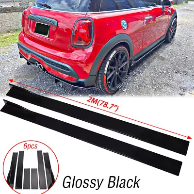 78.7  Side Skirt Extension Rocker Panel Lip For Mini Cooper R53 R56 R60 F56 F60 • $75.11