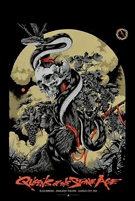 Queens Of The Stone Age Kansas City Concert Poster By Ken Taylor Confirm In Hand • $124.99