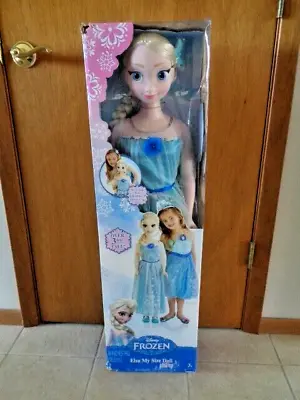 Disney Frozen My Size Elsa Doll New  IN BOX 38  LIGHT UP FLOWER CLIP -BOX DAMAGE • $63.75