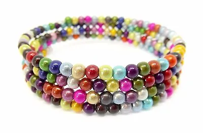 Miracle Bead Memory Wire Bracelet Jewellery Making Kit With Instructions K0014L • £6.79