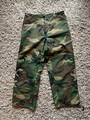 US Military Pants Trousers Cold Weather Woodland Camouflage Size M • $44.85