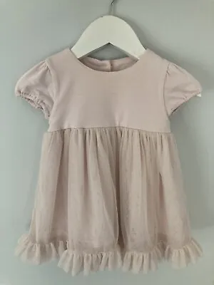 THE LITTLE WHITE COMPANY Pink Occasion Dress Baby Girls Clothing 3-6 Months 🌷🌷 • £7.99