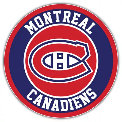 Montreal Canadiens Logo NHL Sport Car Bumper Sticker Decal  SIZES  • $3.75