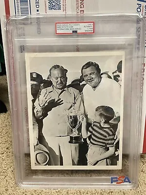 Babe Ruth Ty Cobb Psa Photo Golf Tournament And Cobb Examining Clubs! Type 1 & 2 • $1300