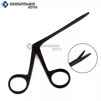 1 Micro Alligator Ear Forceps 3.5  Sinus Black Coated Surgical Ent Instruments • $8.85