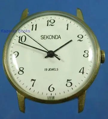 £24.99 • Buy Vintage Gold Plate Sekonda 19J USSR Wristwatch Raketa 2609HA Cal Spares Repair