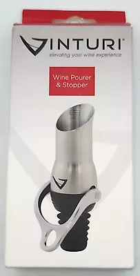 NEW Vinturi Wine Pourer/ Stopper Stainless Steel With Silicone Base • $13.87