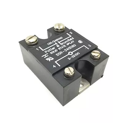 Potter & Brumfield SSR-240D80 Solid State Relay In 3-32VDC Out 120/240VAC 80A • $92.50
