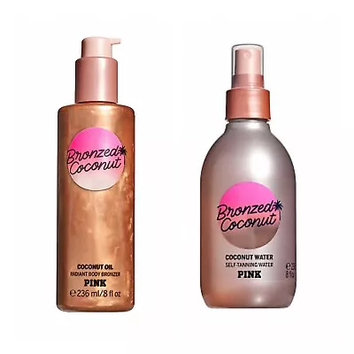 Victoria’s Secret PINK Bronzed Coconut Body Bronzer And Self-Tanning Water • $44.99