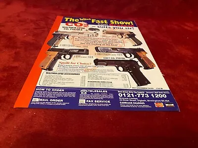 Framed Advert 11x8 Brocock : Walther Cp88 Co2 Pistols • £22.99