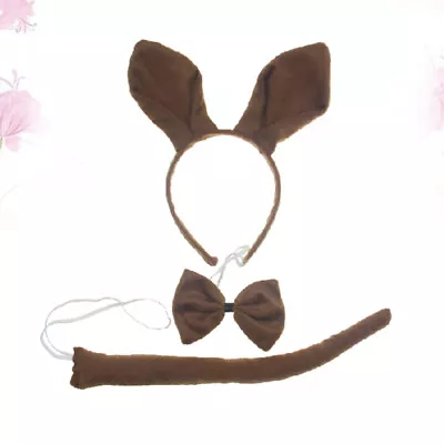  3 Pcs Kangaroo Headband Performance Costume Bow Tie Cosplay Hair Hoop • £8.99