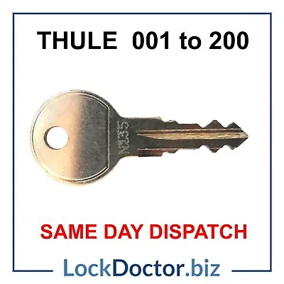 £2.25 • Buy Thule Steel Halfords Roof Box And Roof Rack Replacement Keys To Code (N001-N200)