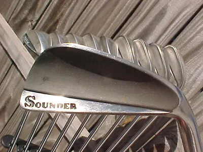Vintage Sounder Low Profile Stainless Steel 10 Golf Clubs Irons Set 2 Thru SW • $70