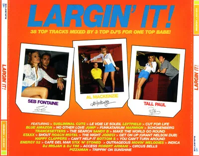 Largin' It (CD 1996) Rare 3CD Boxset Tall Paul Seb Fontaine Al Mackenzie • £6.59