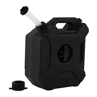 5L Motorcycle Oil Can Car Gas Fuel Tank Container Petrol ATV UTV Gokart Black • $34.69