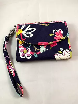 Vera Bradley Ribbons Super Smart Wristlet Retired 2012 Cancer Awareness • $8