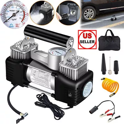 12V Heavy Duty Portable Air Compressor Car Tire Inflator Electric Pump Auto • $36.79