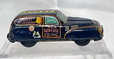 Vtg Marx Toys Line RCA Service Co. 1370 TV Repair Man Friction Tin Vehicle JAPAN • $129.95