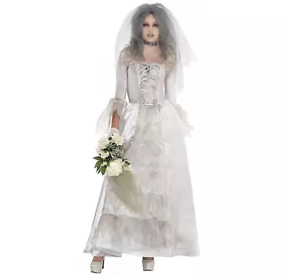 Ghost Bride Halloween Costume Size Adult Standard Fancy Dress • $59.99