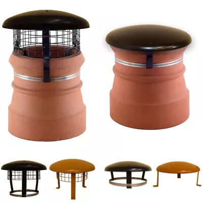£39.95 • Buy Chimney Pot Cowl / Cap & Mesh - Wood / Log Burner Stove Flue Topper Bird Guard
