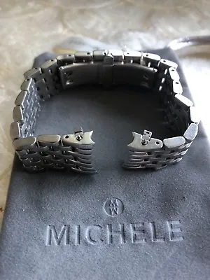 MICHELE SEREIN 16 Mid 16 Mm Stainless Steel Watch Bracelet   - MS16dh235009 • $199.99