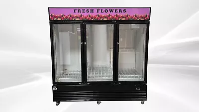 NEW 78  Commercial Display Cooler Merchandiser 3 Door W Flower Banner NSF ETL • $3550