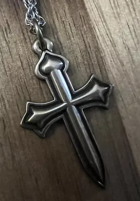 $175 • Buy Mens Cross With Chain..925 Silver  James Avery.