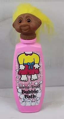 Vintage Norfin Troll Character Bubble Bath Soaky Figure 1992 Collector Bottle • $18.75