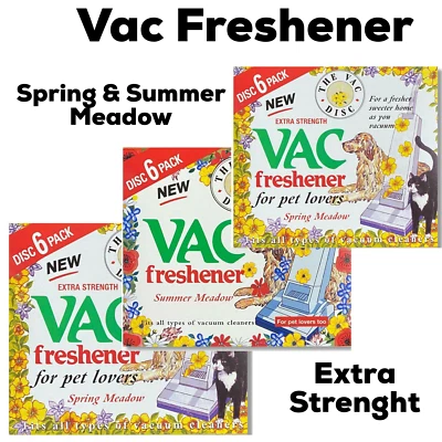£21.99 • Buy Hoover Air Freshener Disc SPRING SUMMER Meadow Vacuum Cleaner Pet Lovers Scented