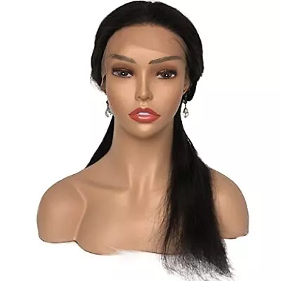 Realistic Female Mannequin Head With Shoulder Manikin PVC Head Bust Wig Head ... • $69.87