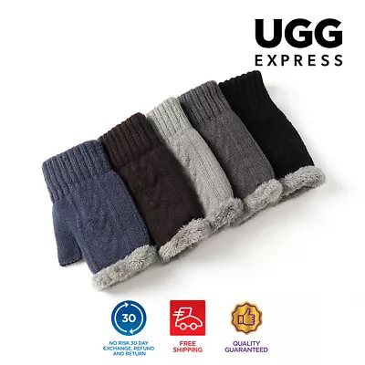 TARRAMARRA® Winter Gloves Fingerless Double-layer Ultra Plush-Knit Warm Gloves • $20